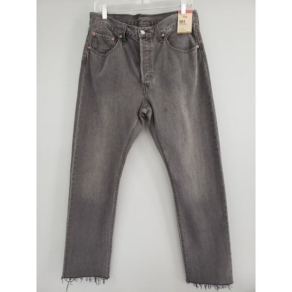 NEW Levi's 501 Womens Original High Rise Faded Black Jeans Size 31x30 - Picture 1 of 5